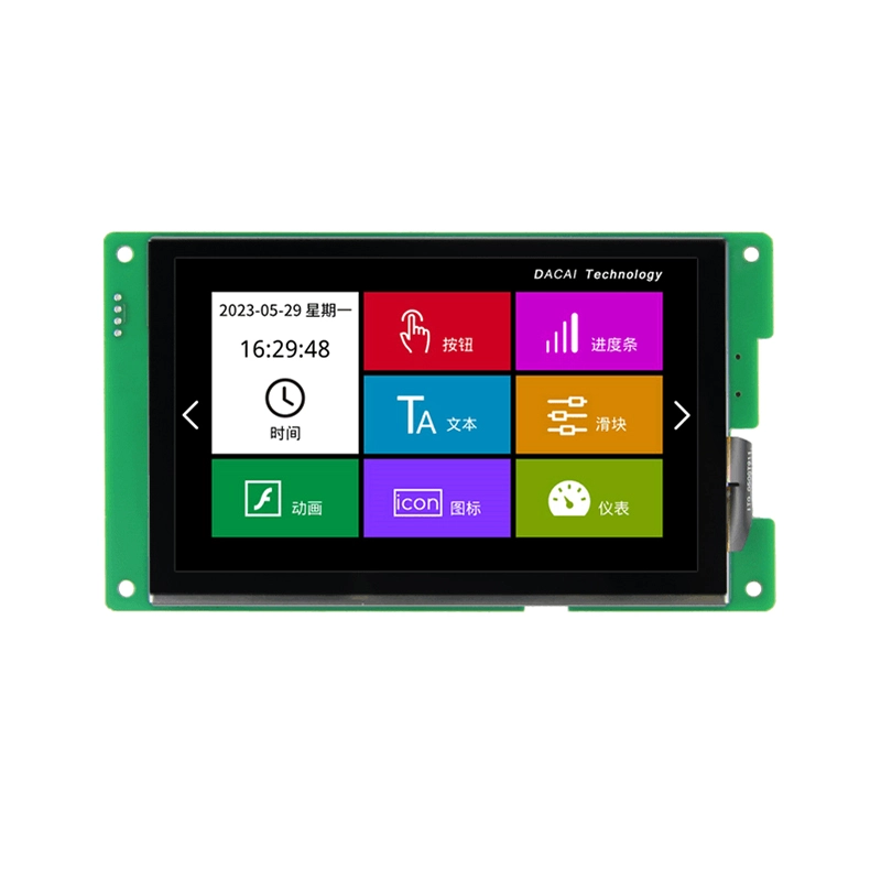 Módulo de visualización HMI serie UART de 5 pulgadas 800*480